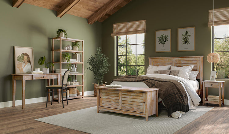 Greenport Bedroom Set in Brushed White