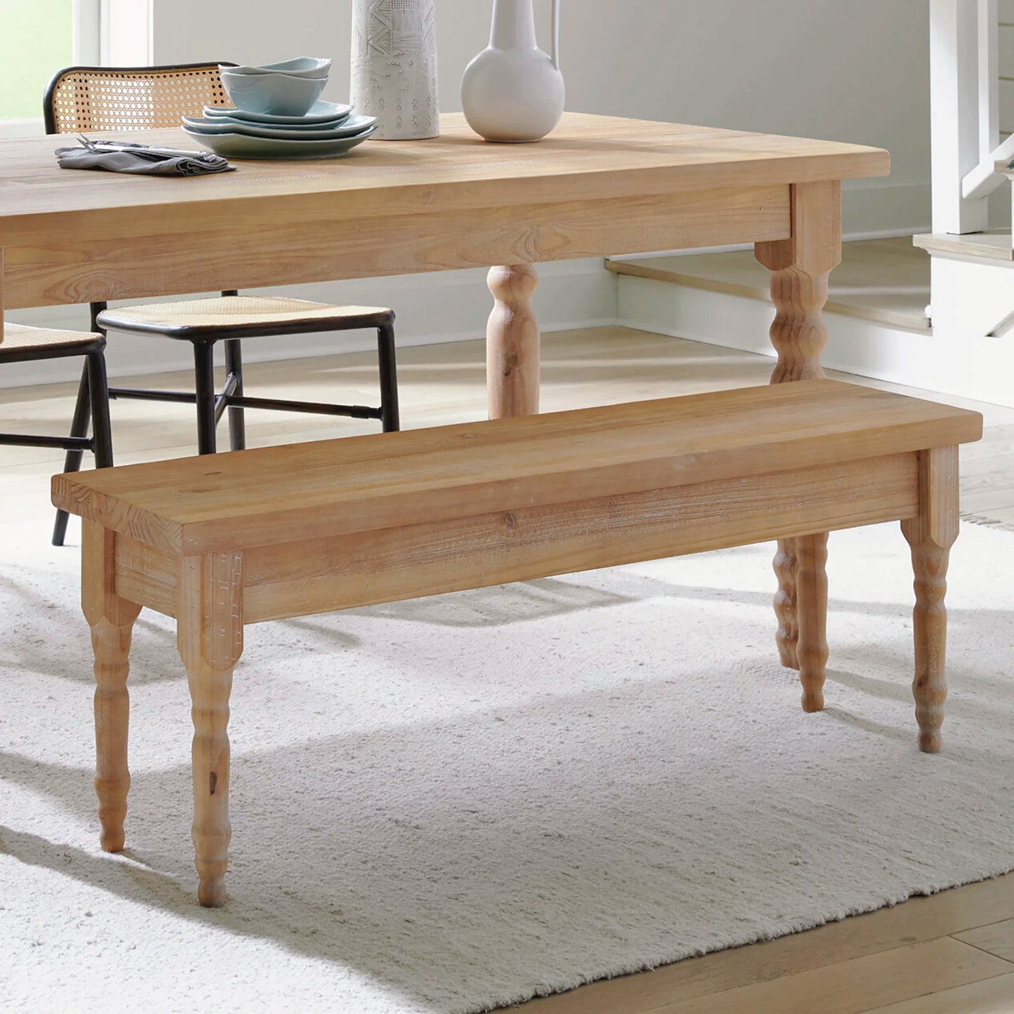 Valerie Solid Wood Bench