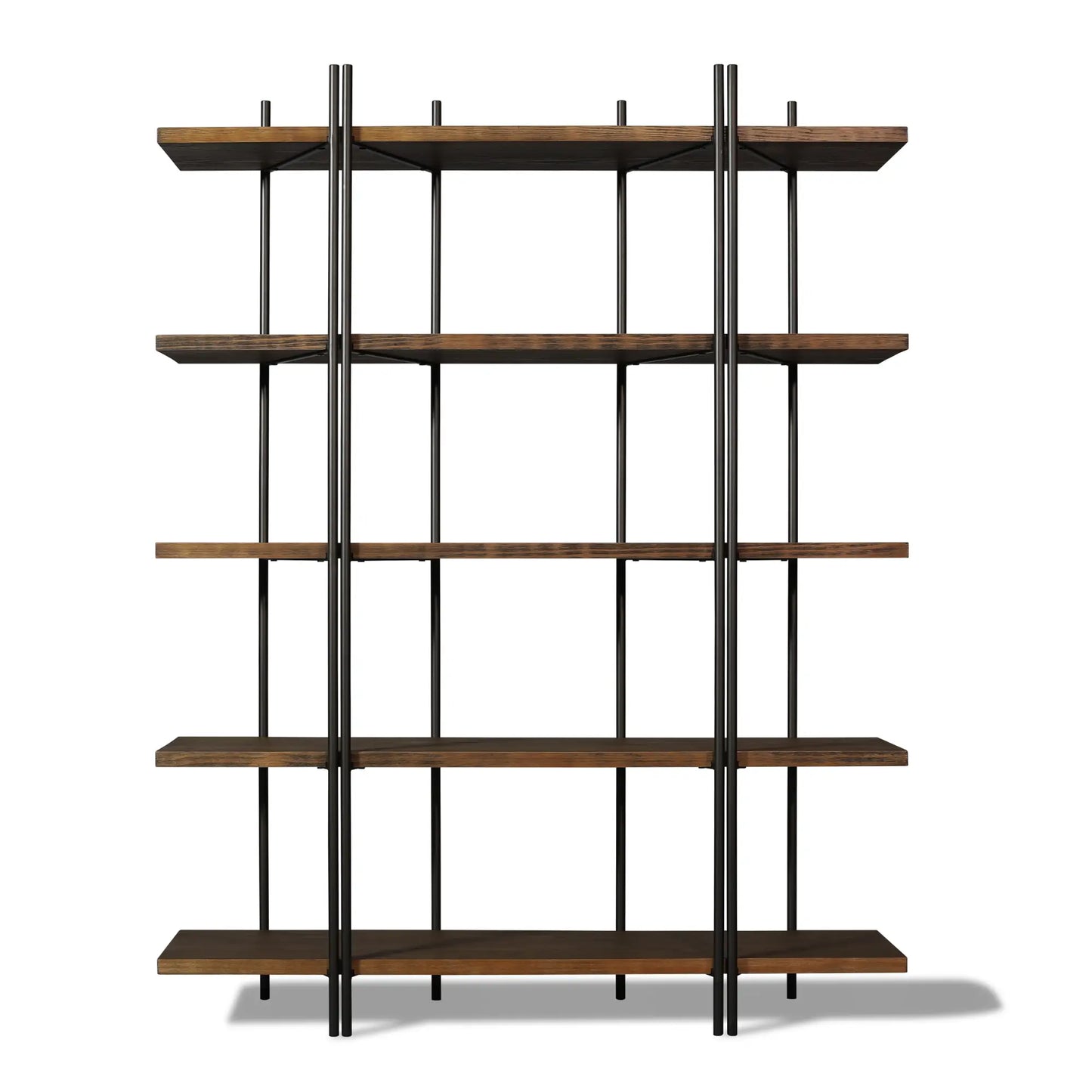 Cascais 55" solid wood & metal bookcase