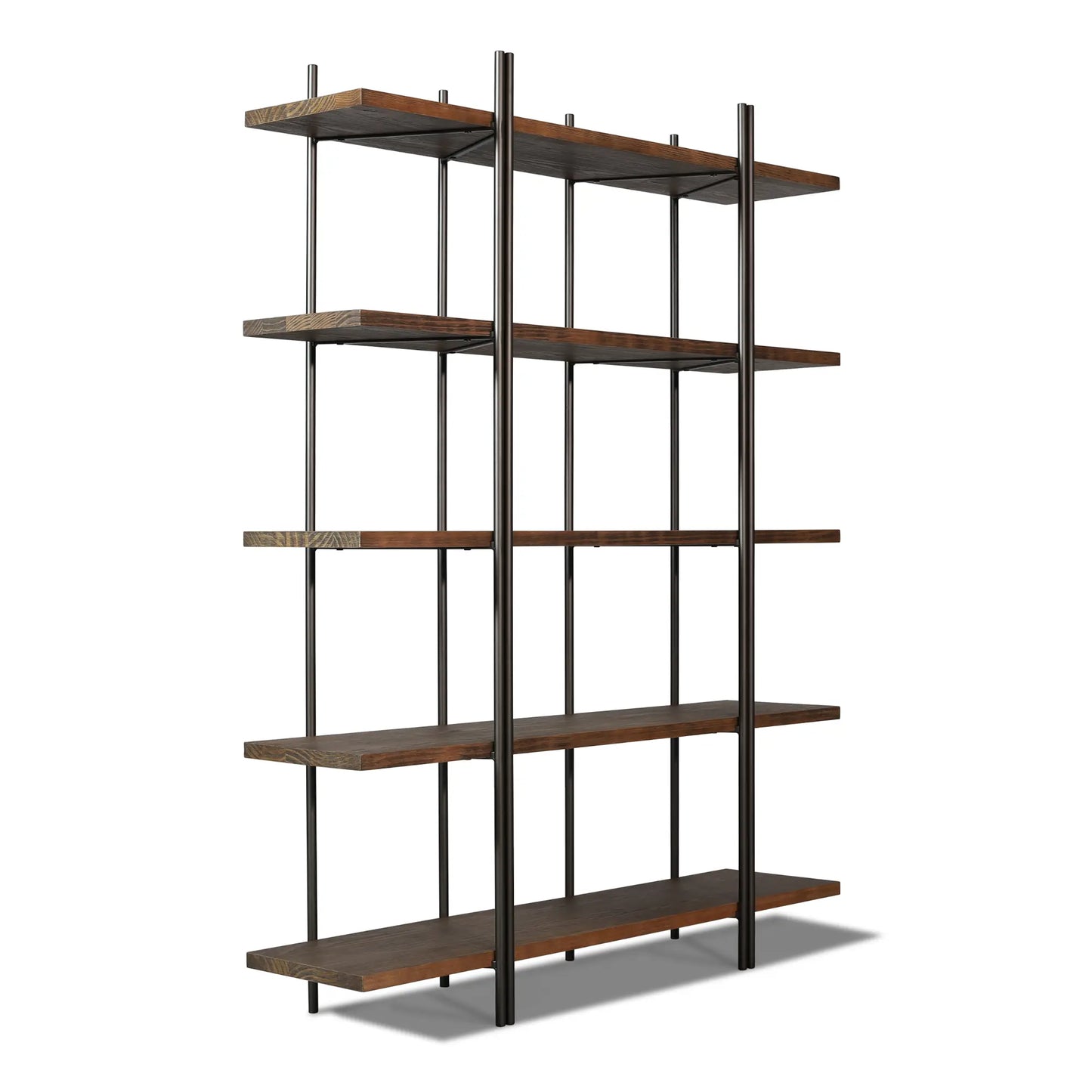 Cascais 55" solid wood & metal bookcase