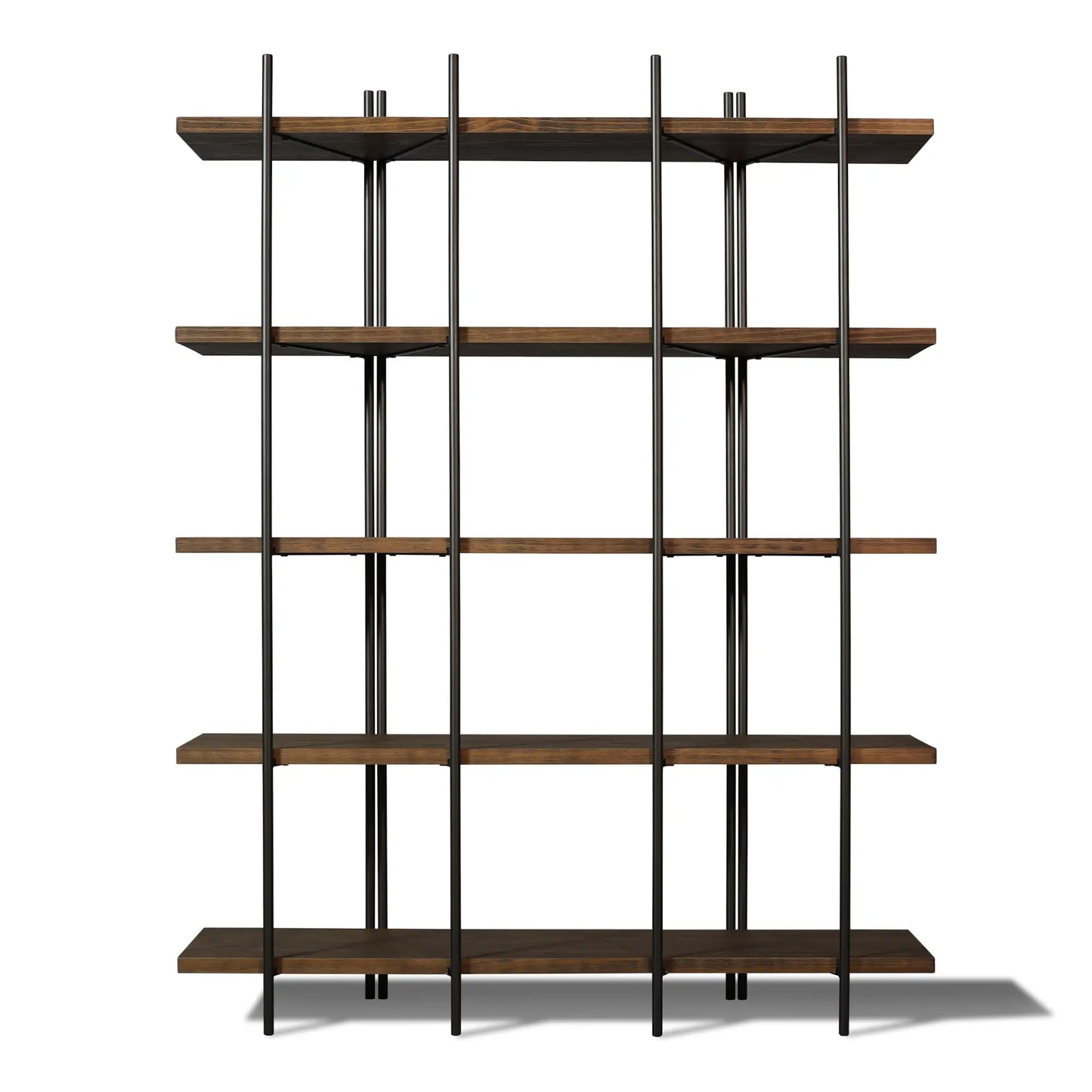 Cascais 55" solid wood & metal bookcase