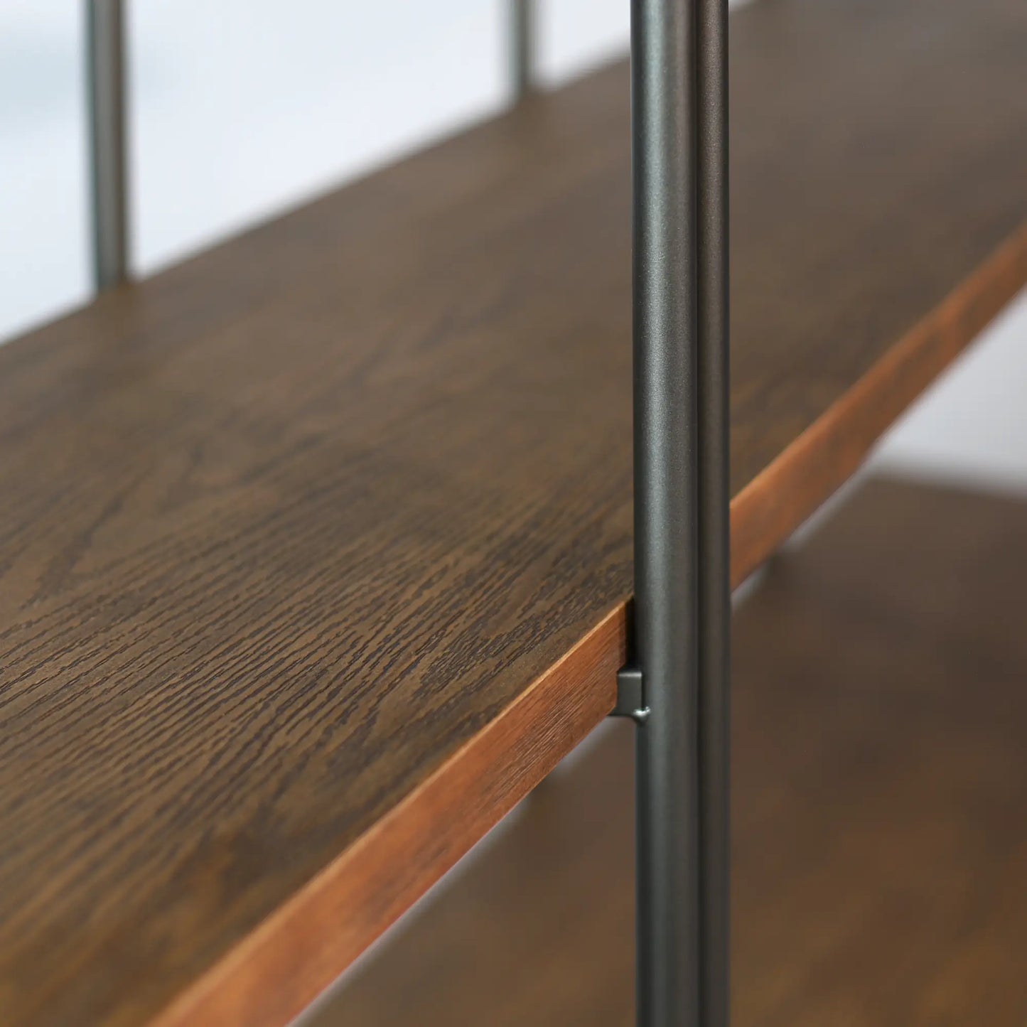 Cascais 55" solid wood & metal bookcase