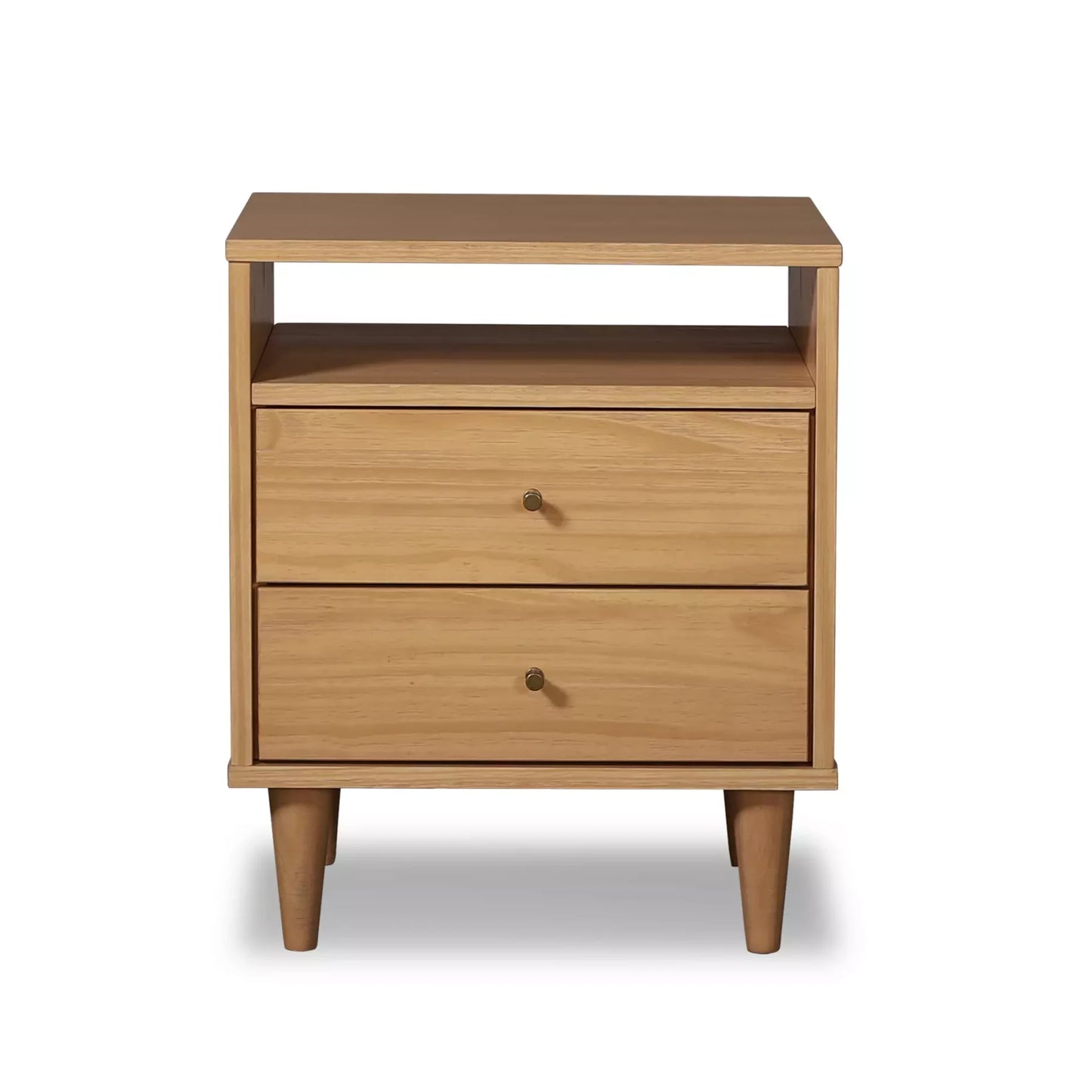 Mid Century Two-Drawer Nightstand