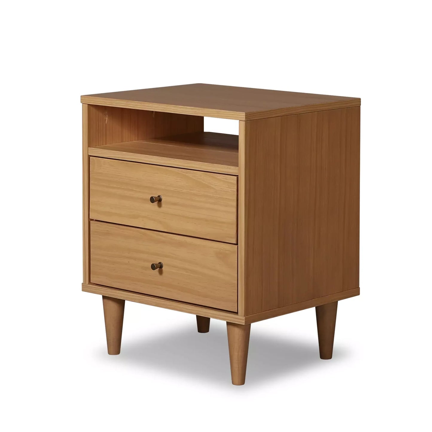 Mid Century Two-Drawer Nightstand
