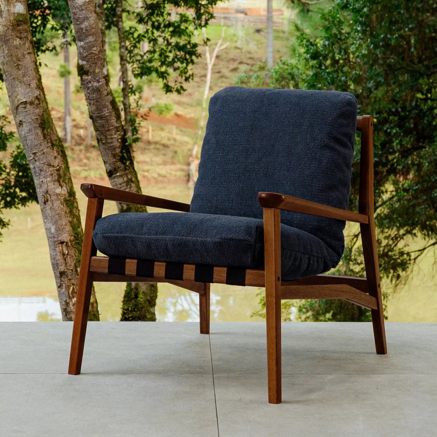 Mid Century Lounge Chair + Ottoman