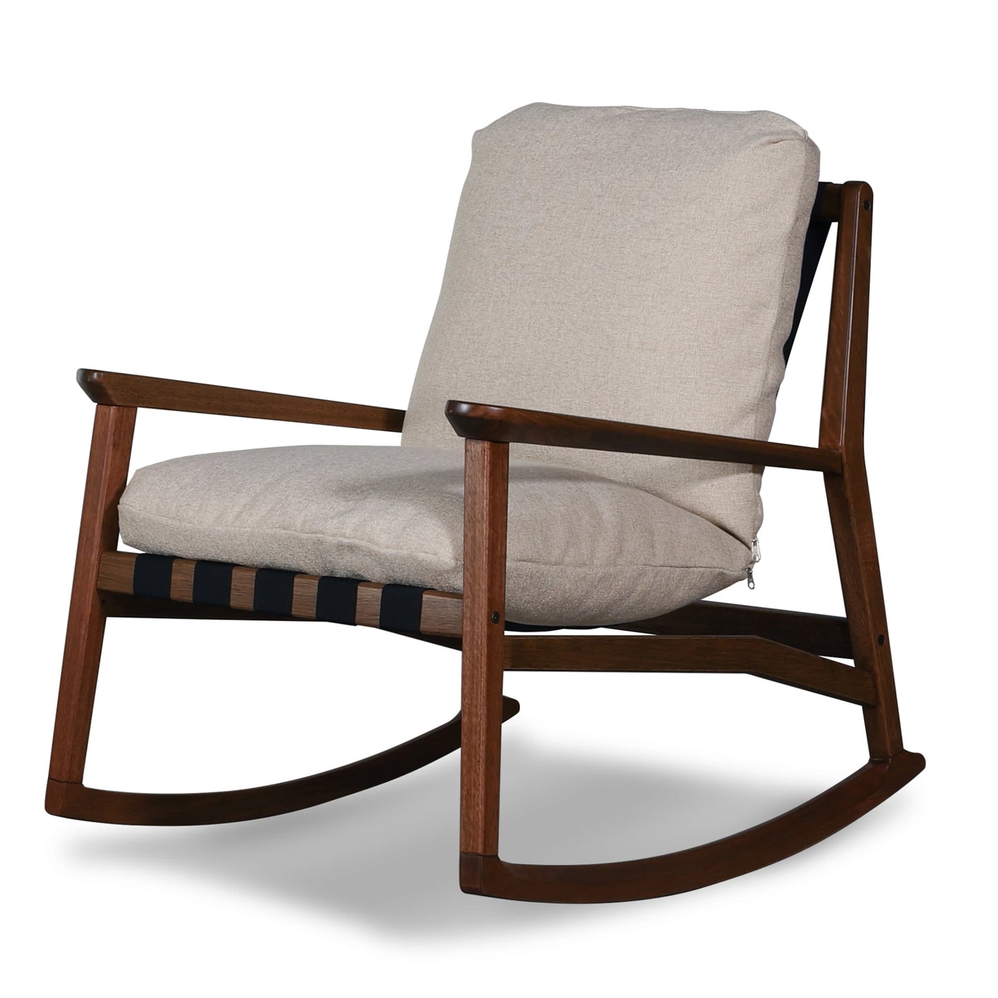 Mid Century Rocking Chair + Ottoman