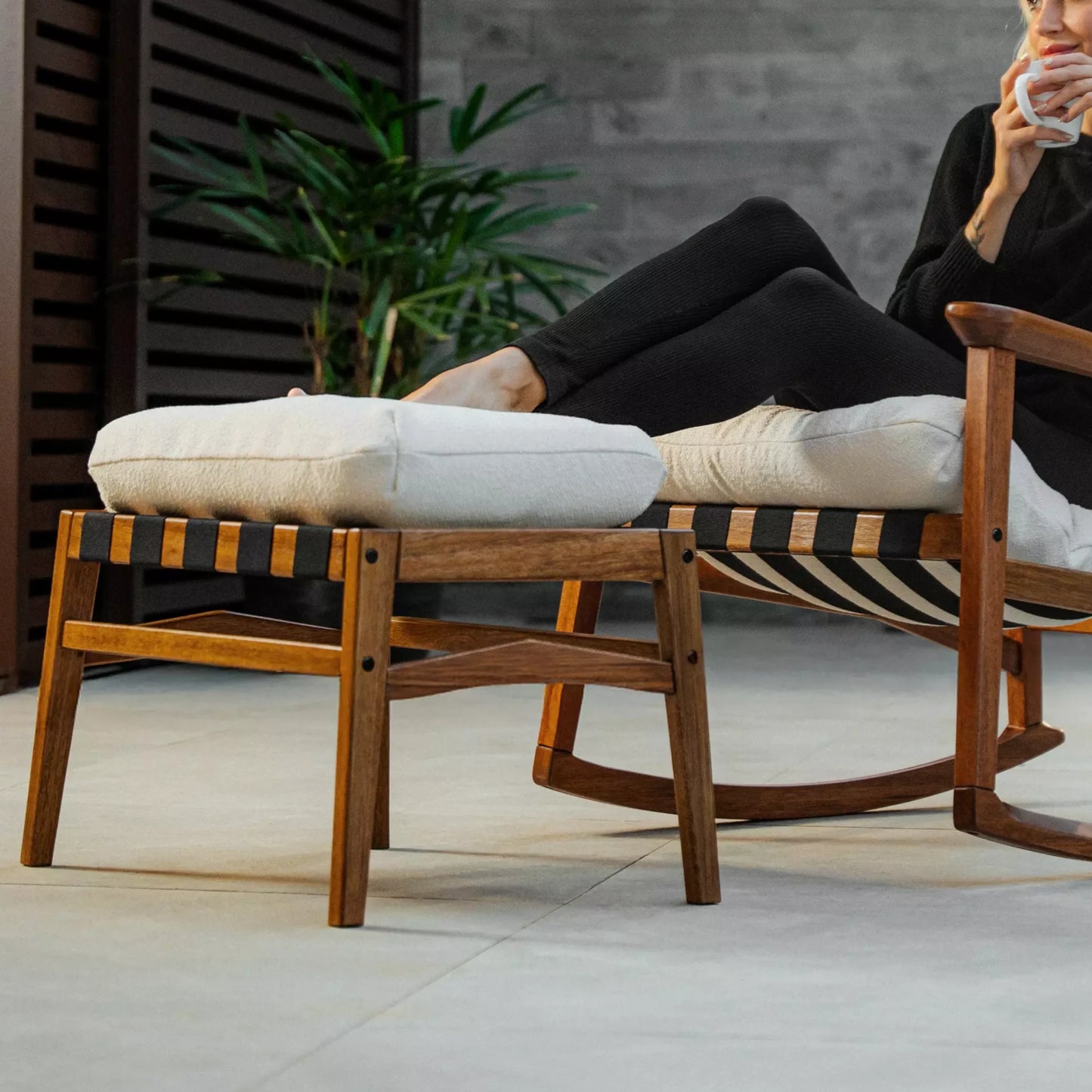 Mid Century Ottoman