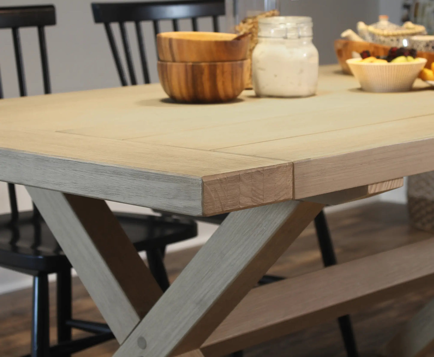 Cascais 72" Table & Bench Dining Set (3-piece)