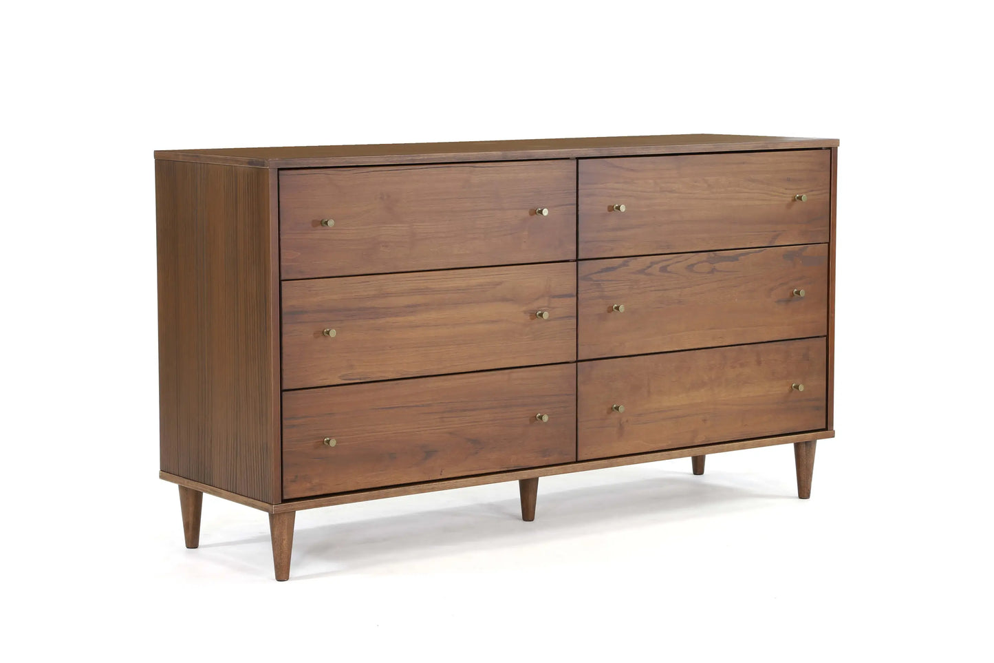 Mid Century Bedroom Set | Brushed Walnut (5-Piece)