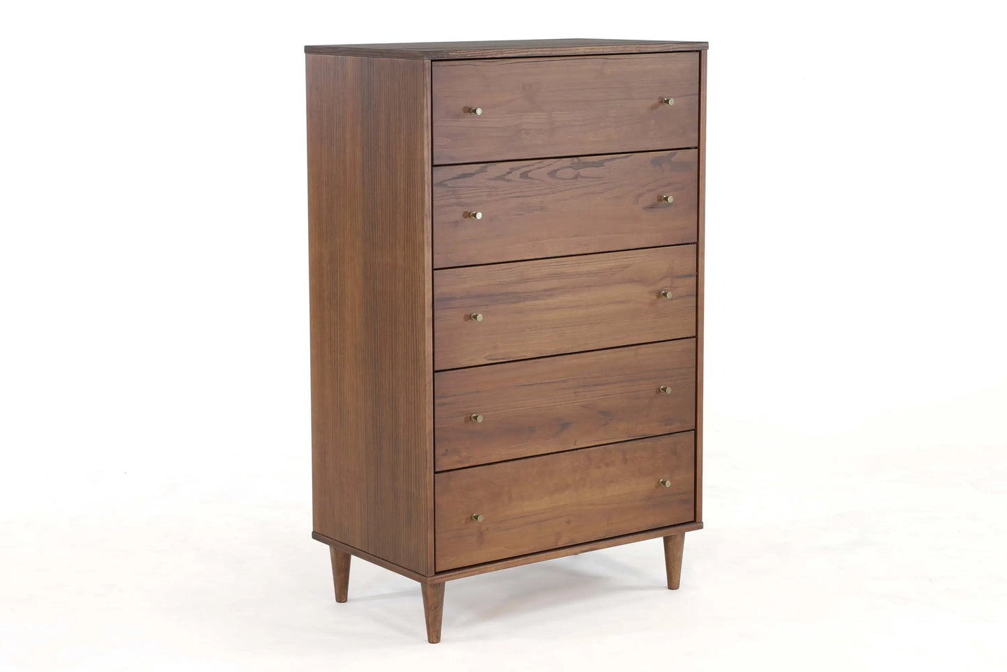 Mid Century Bedroom Set | Brushed Walnut (5-Piece)