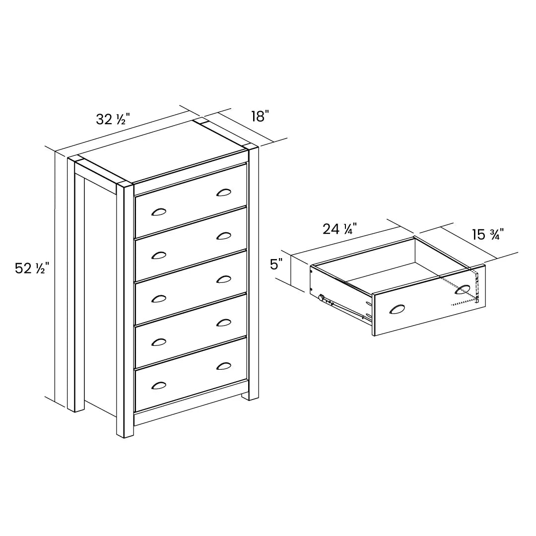Montauk 5-Drawer Chest