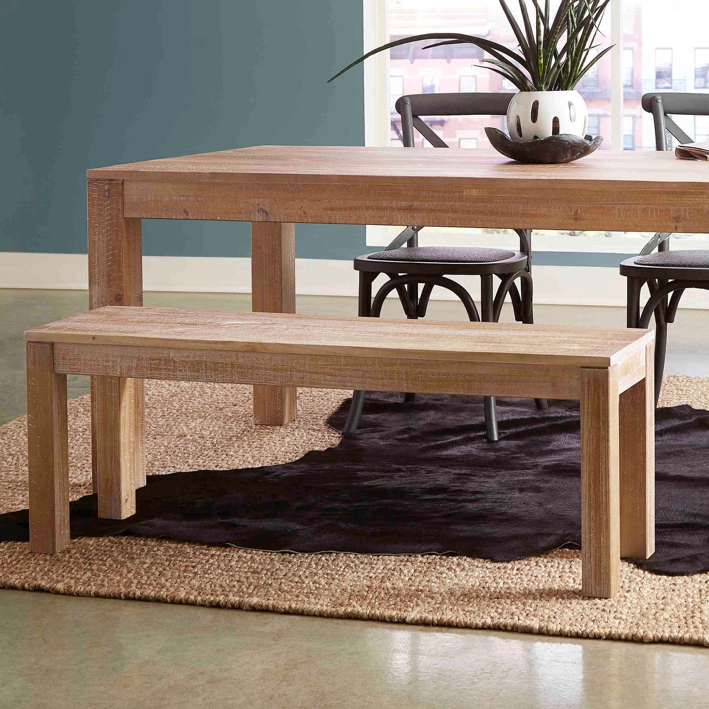 Montauk Solid Wood Bench