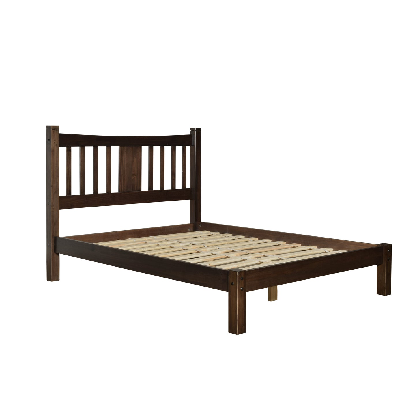 Shaker Queen Slat Platform Bed - - Grain Wood Furniture - 5