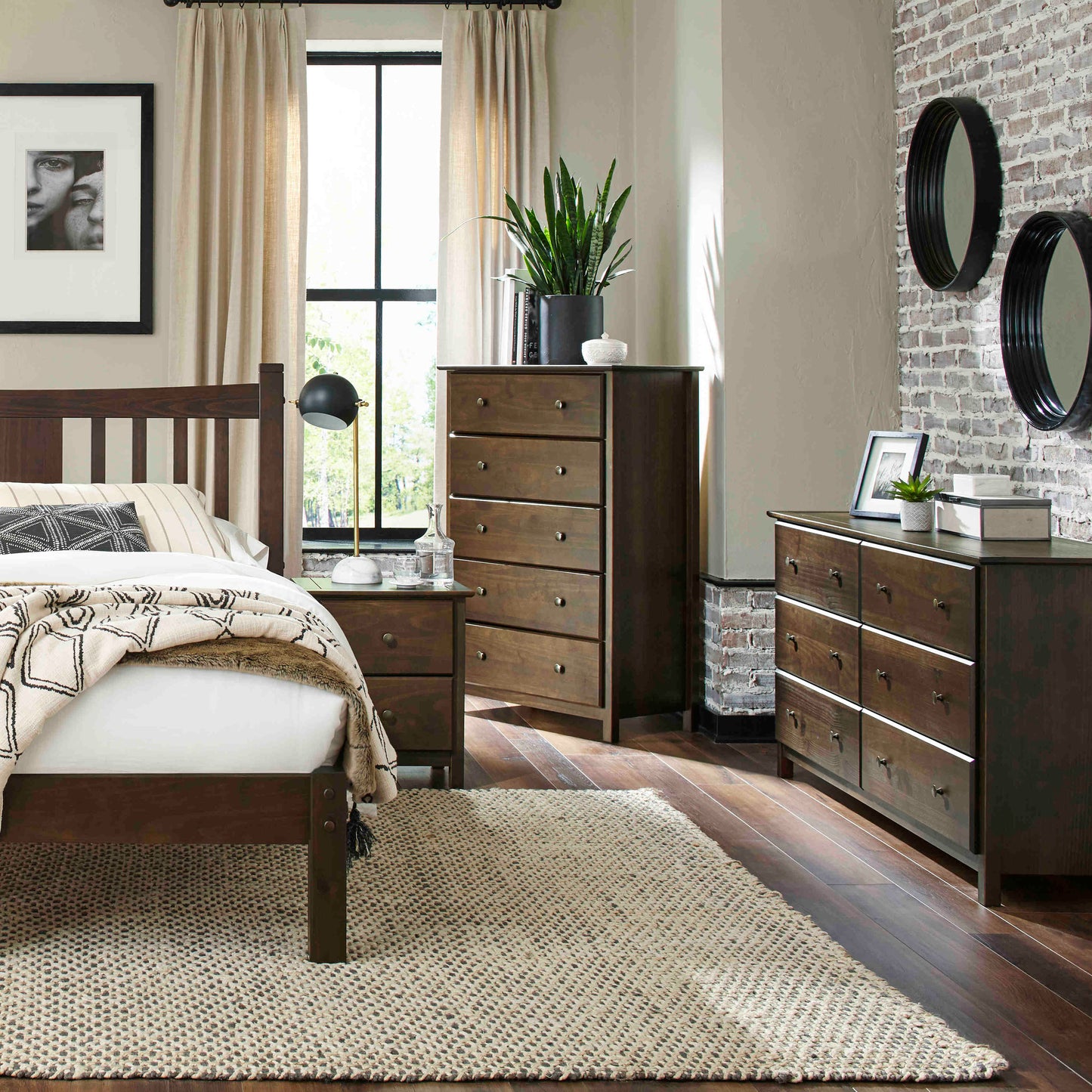 Shaker Slat Platform Bed