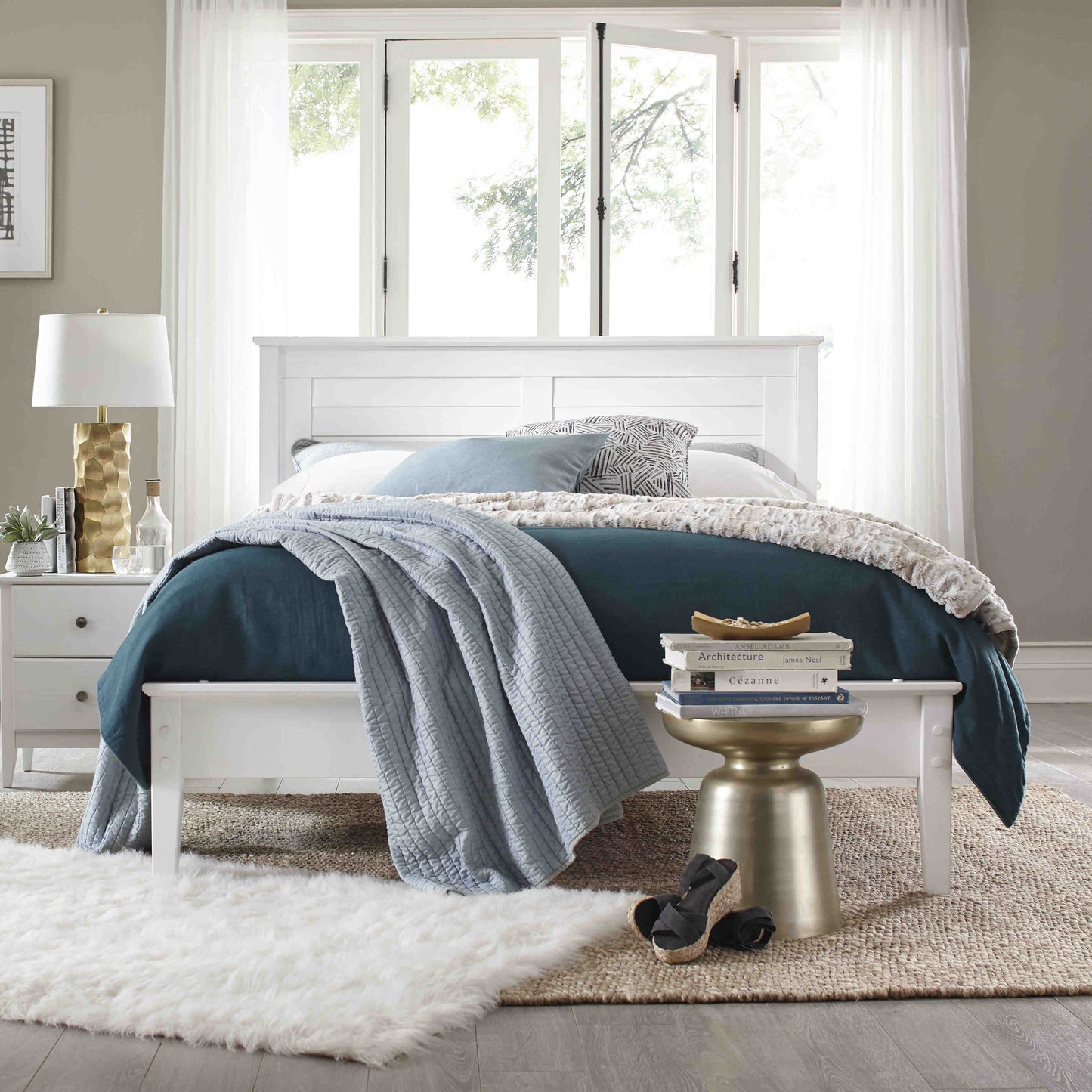 Greenport Louvered Platform Bed