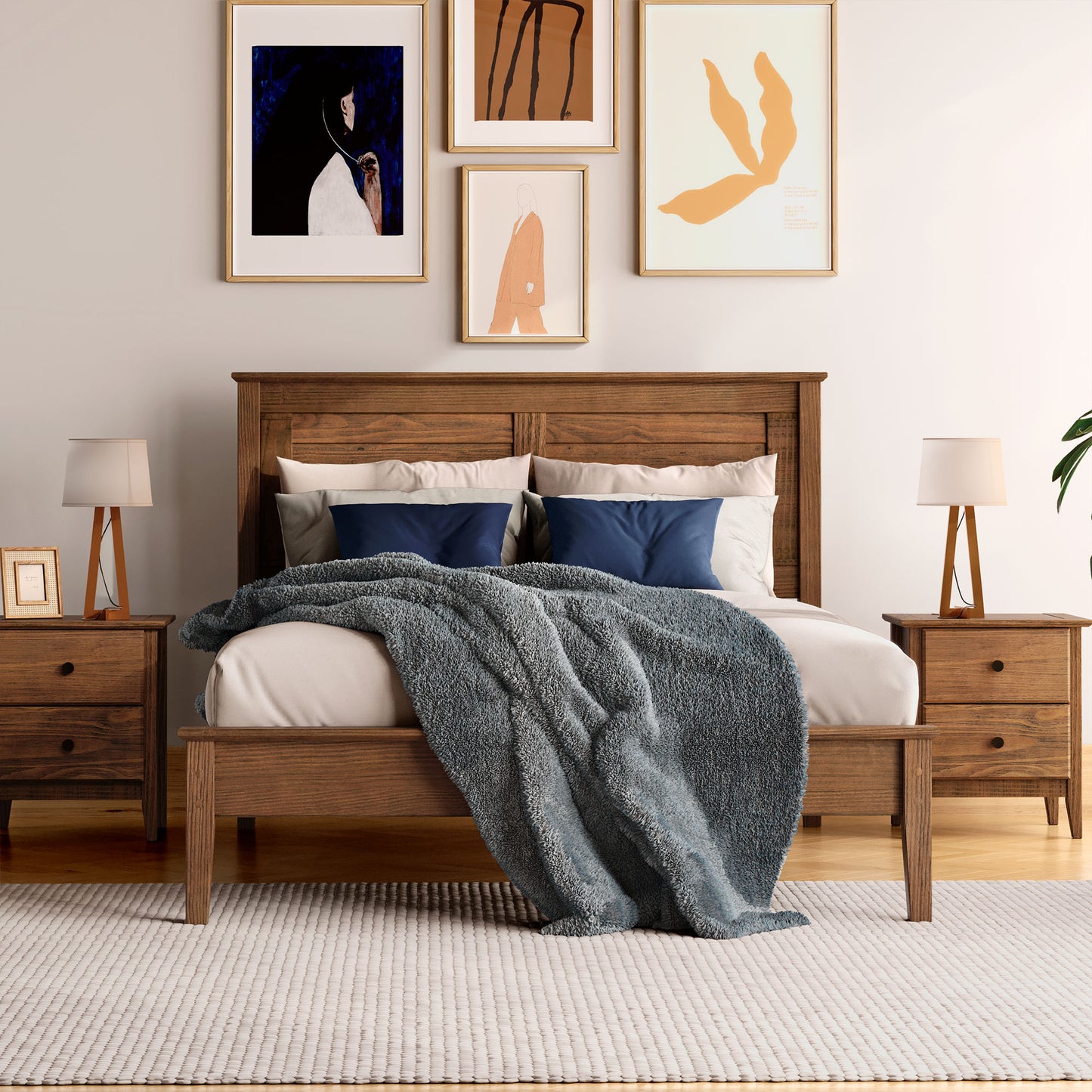 Greenport Louvered Platform Bed