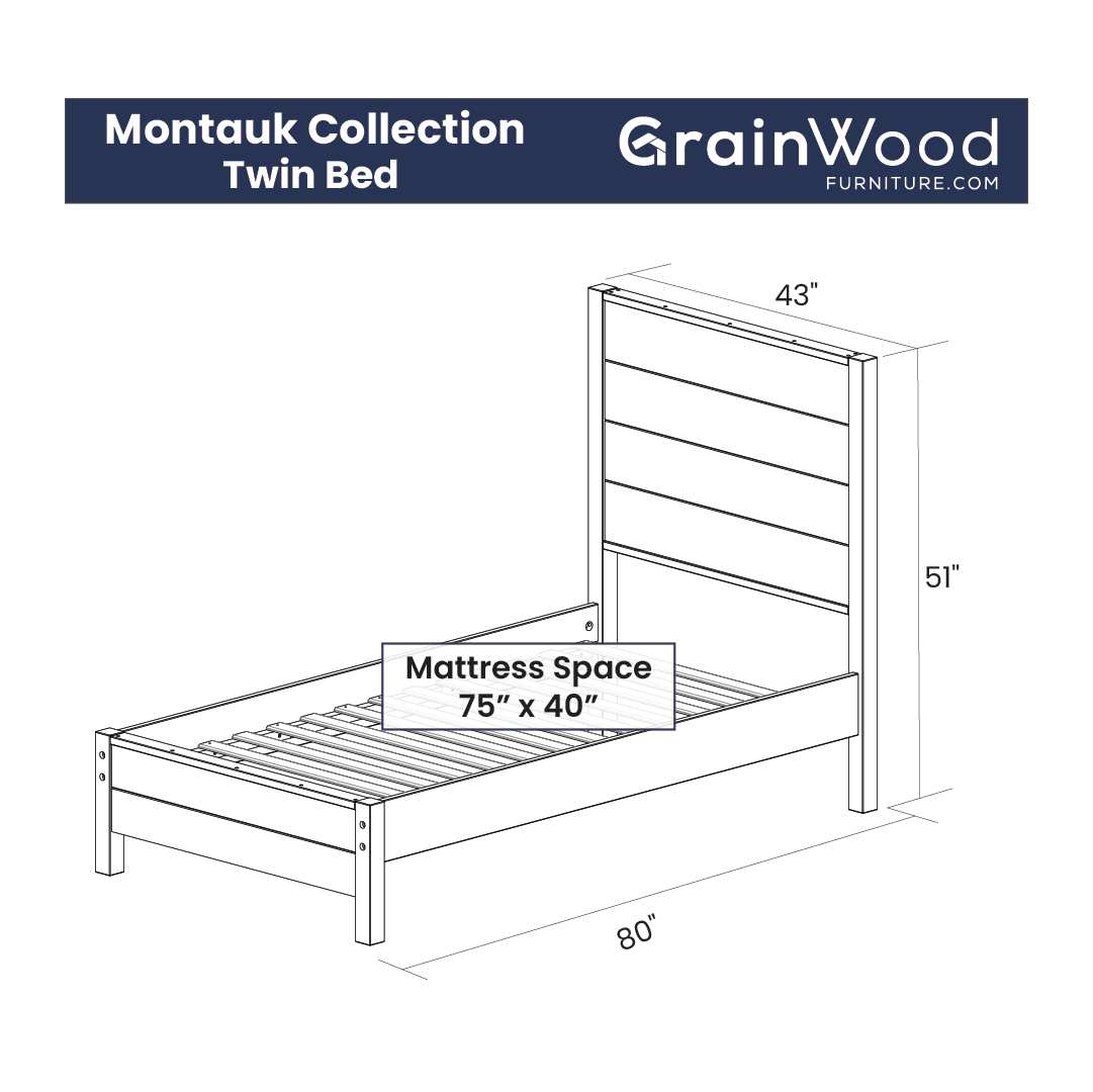 Montauk Solid Wood Bed