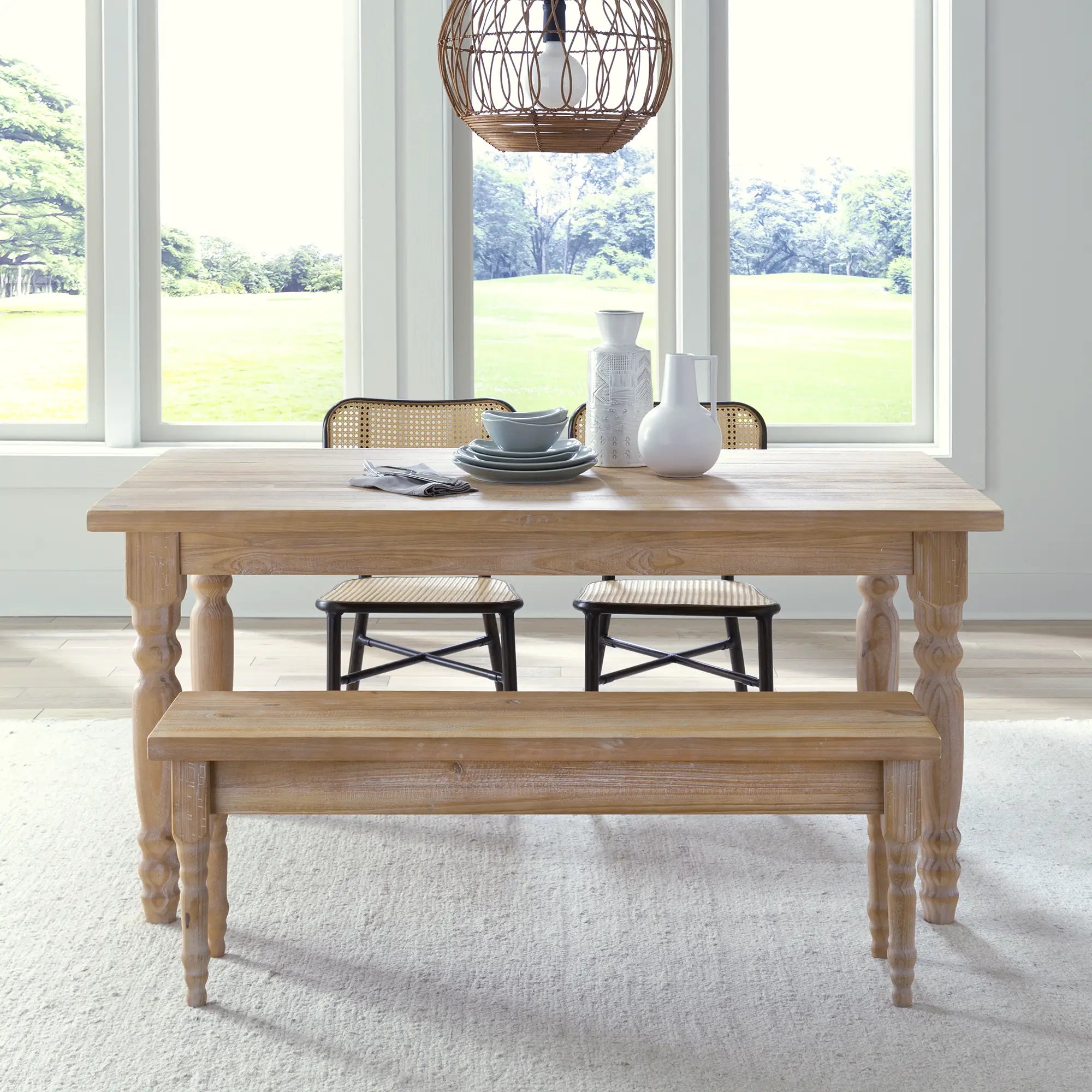 Valerie Solid Wood Bench