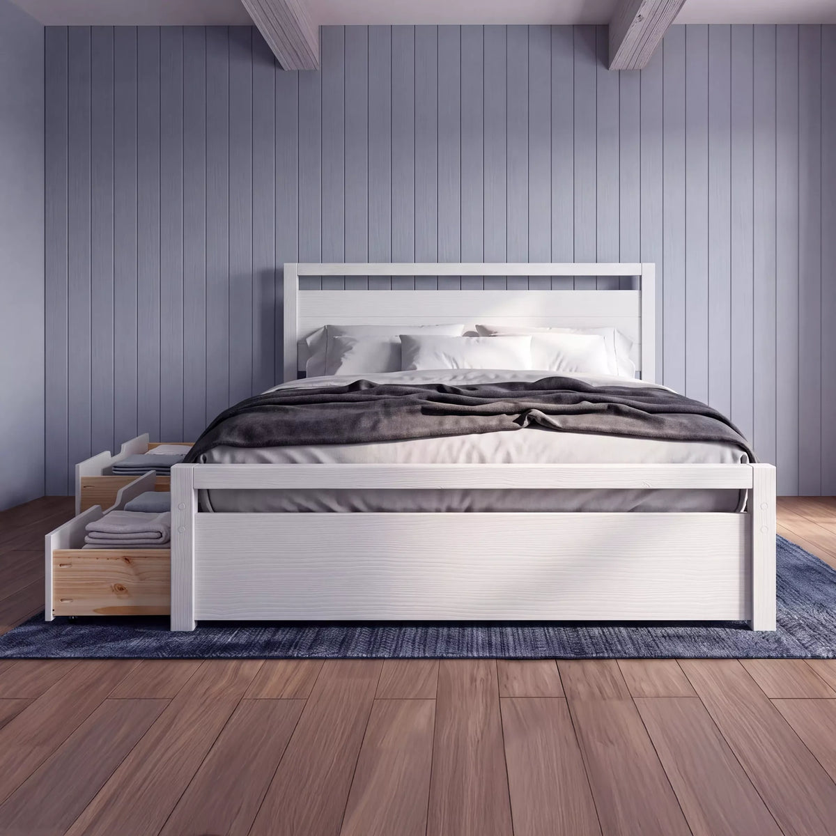 Loft Bed + Under Bed Storage Drawers