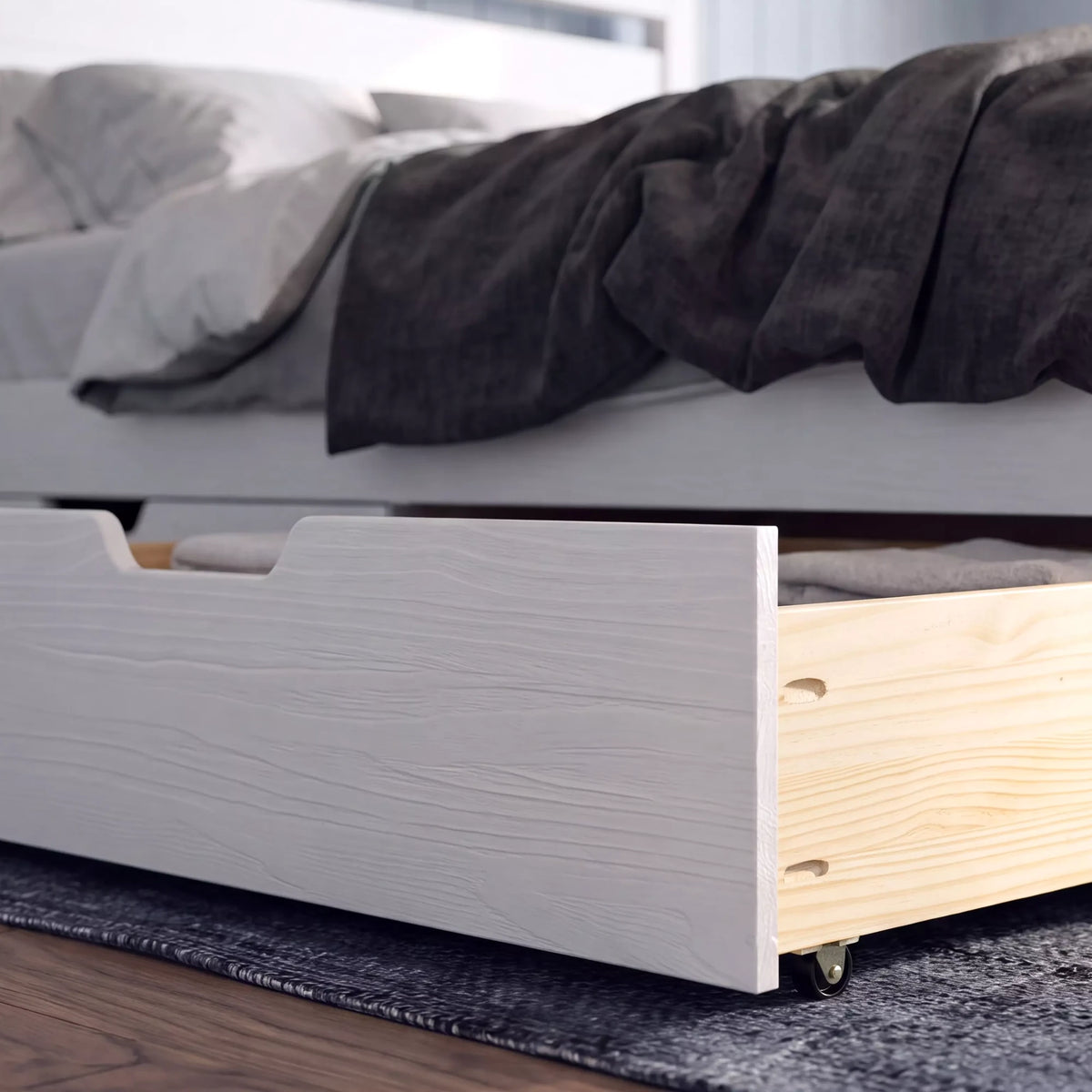Loft Bed + Under Bed Storage Drawers