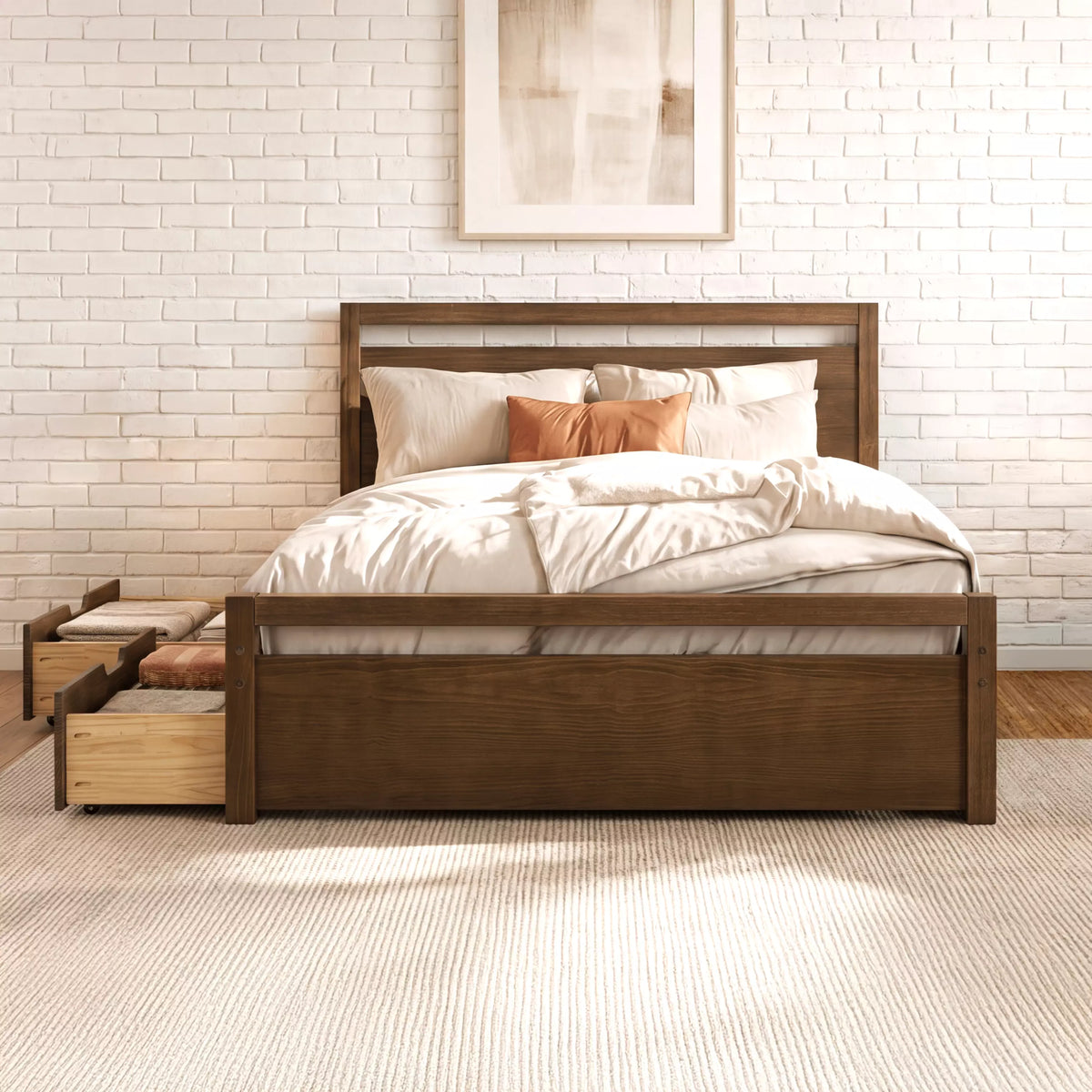 Loft Bed + Under Bed Storage Drawers