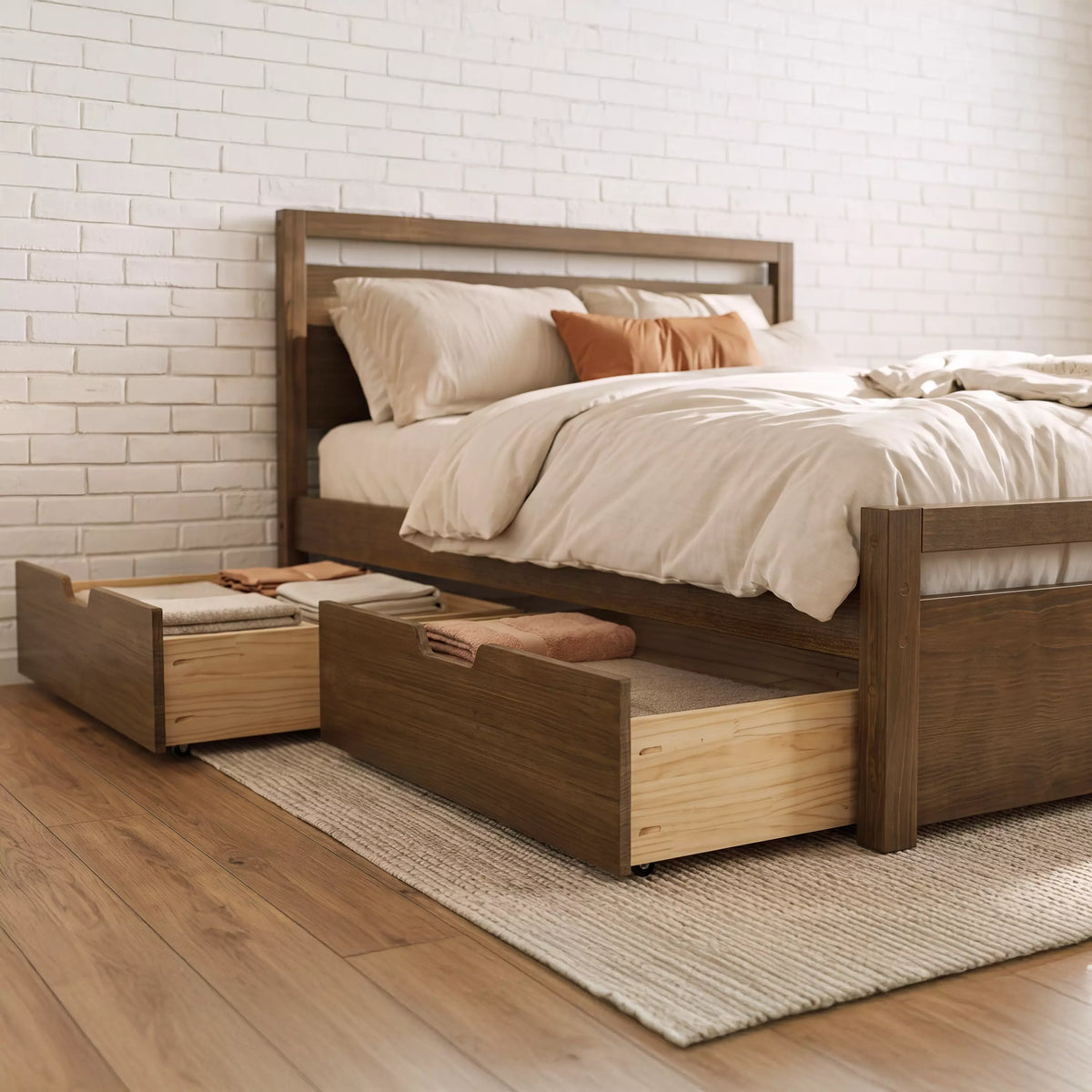 Loft Bed + Under Bed Storage Drawers