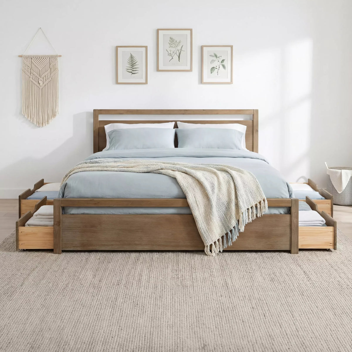 Loft Bed + Under Bed Storage Drawers