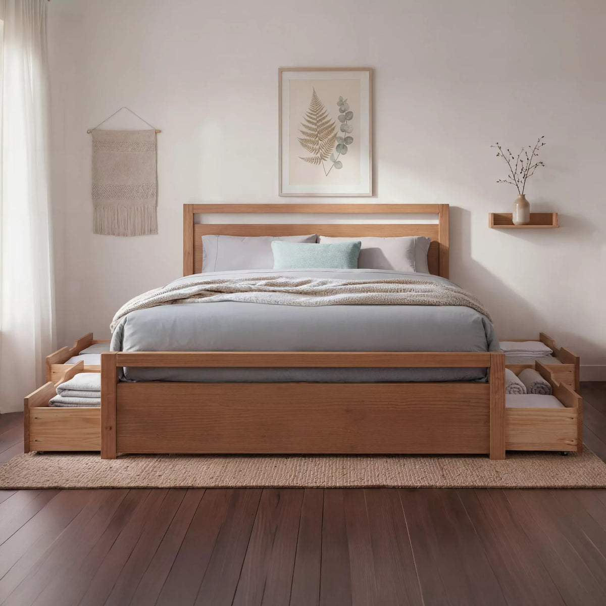 Loft Bed + Under Bed Storage Drawers