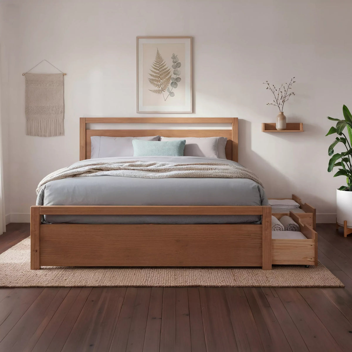 Loft Bed + Under Bed Storage Drawers