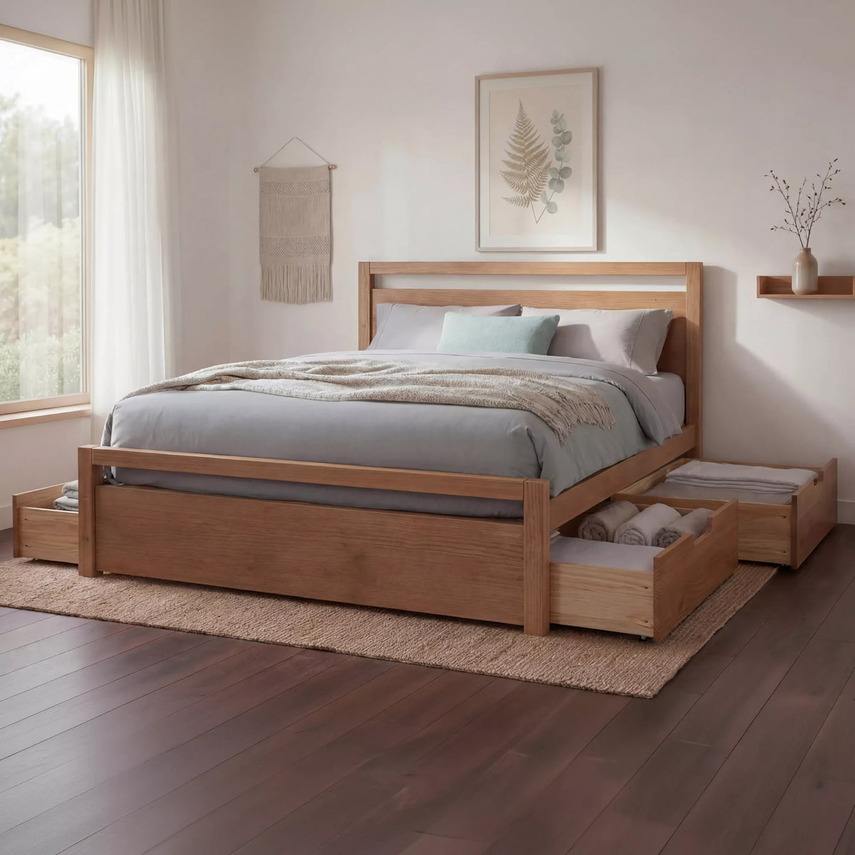 Loft Bed + Under Bed Storage Drawers