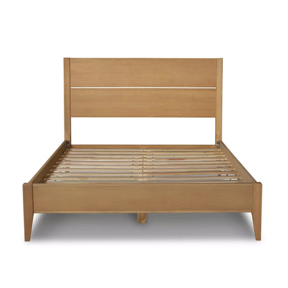 Mid Century Panel Bed