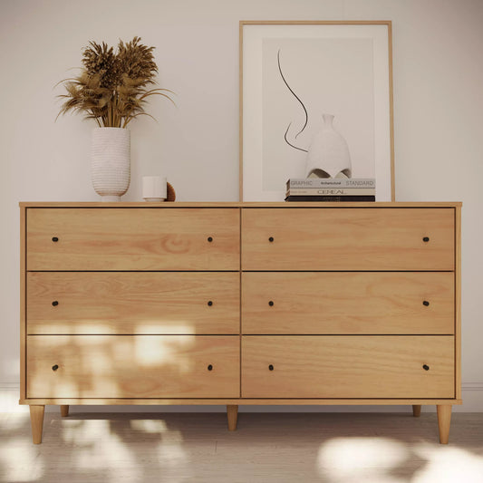 Mid Century 6-Drawer Dresser