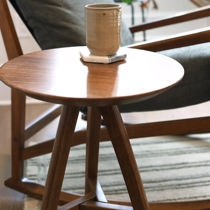 Mid Century Round End Table