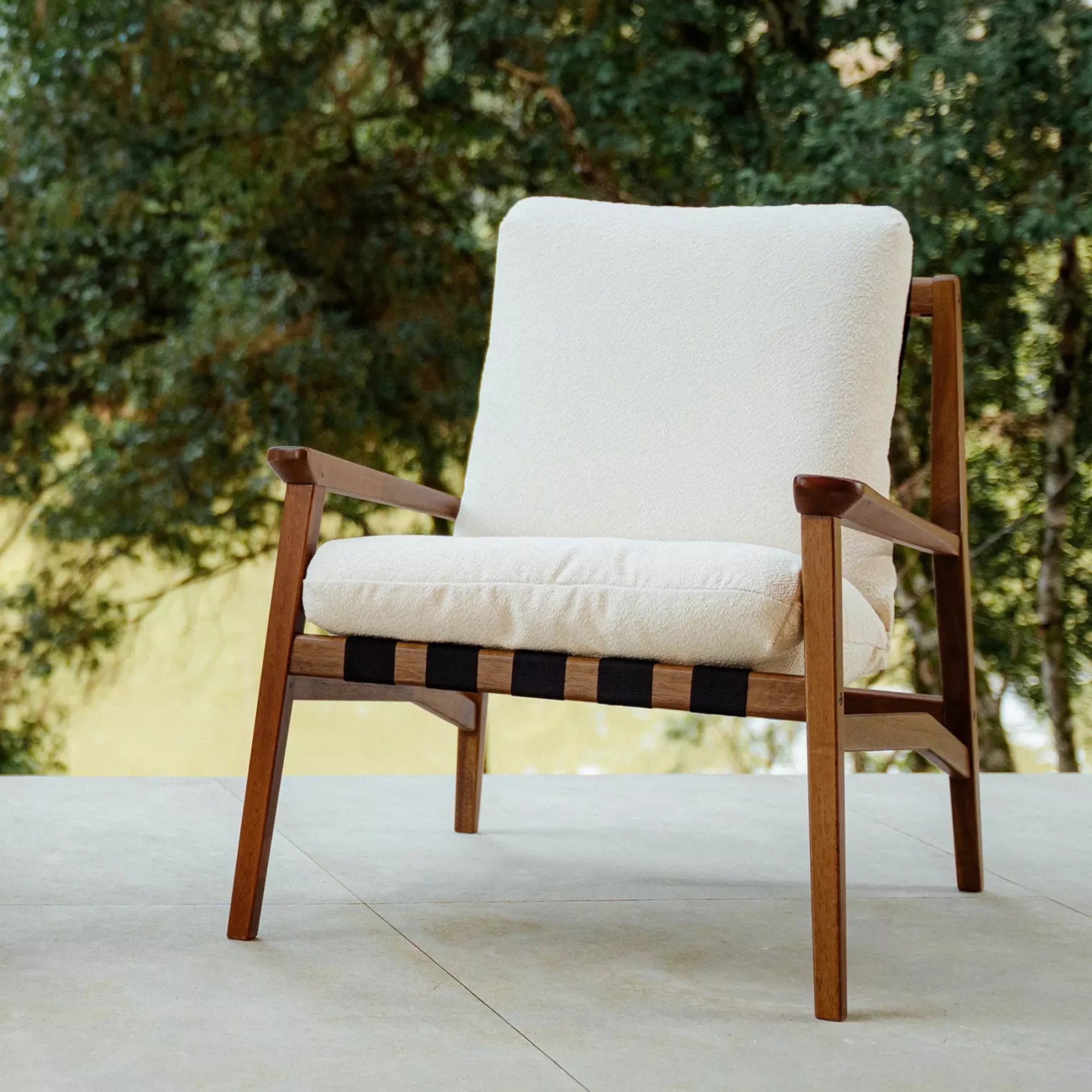 Mid Century Lounge Chair + Ottoman