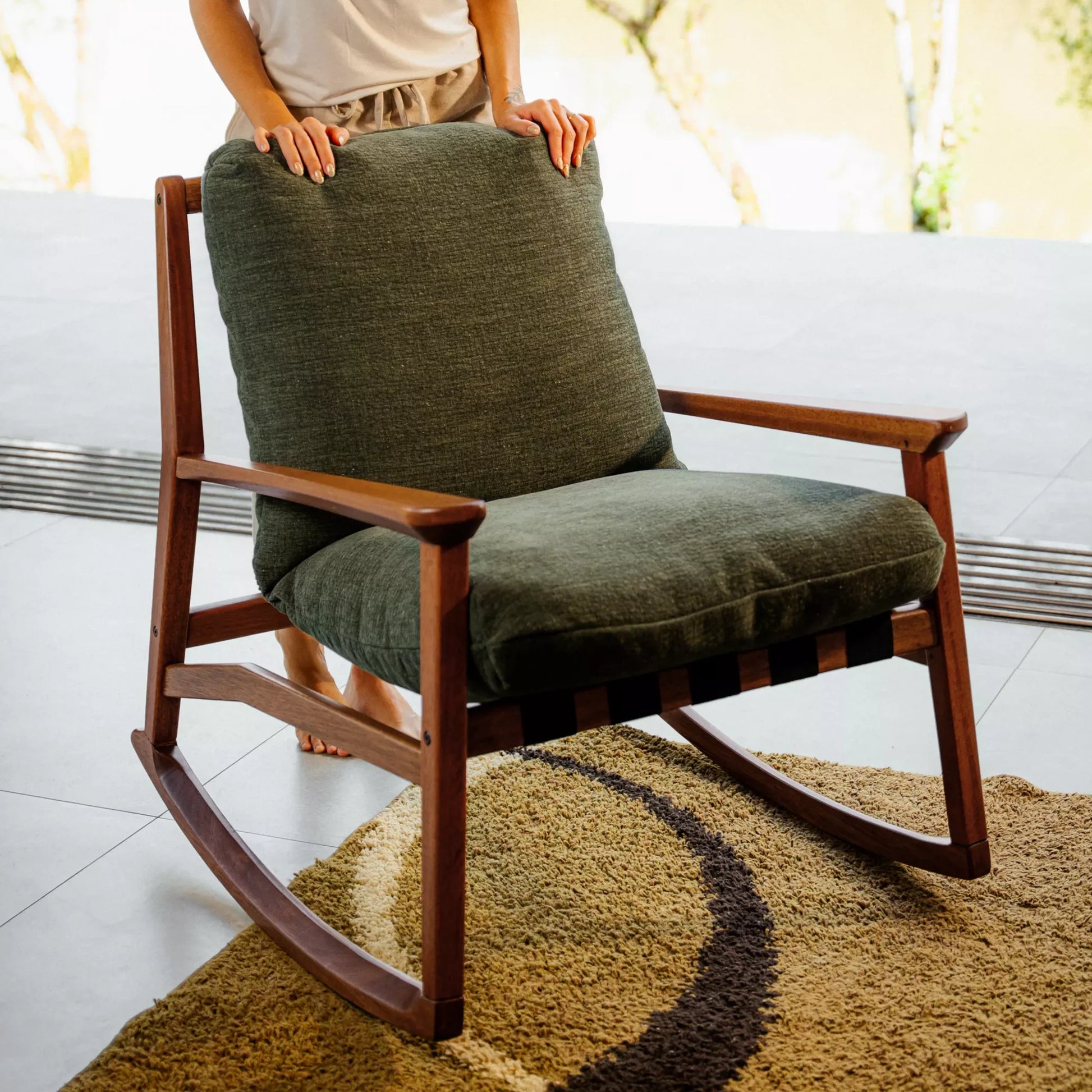 Mid Century Rocking Chair – Grain Wood Furniture