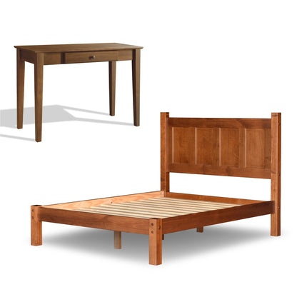 Shaker Bed + Desk