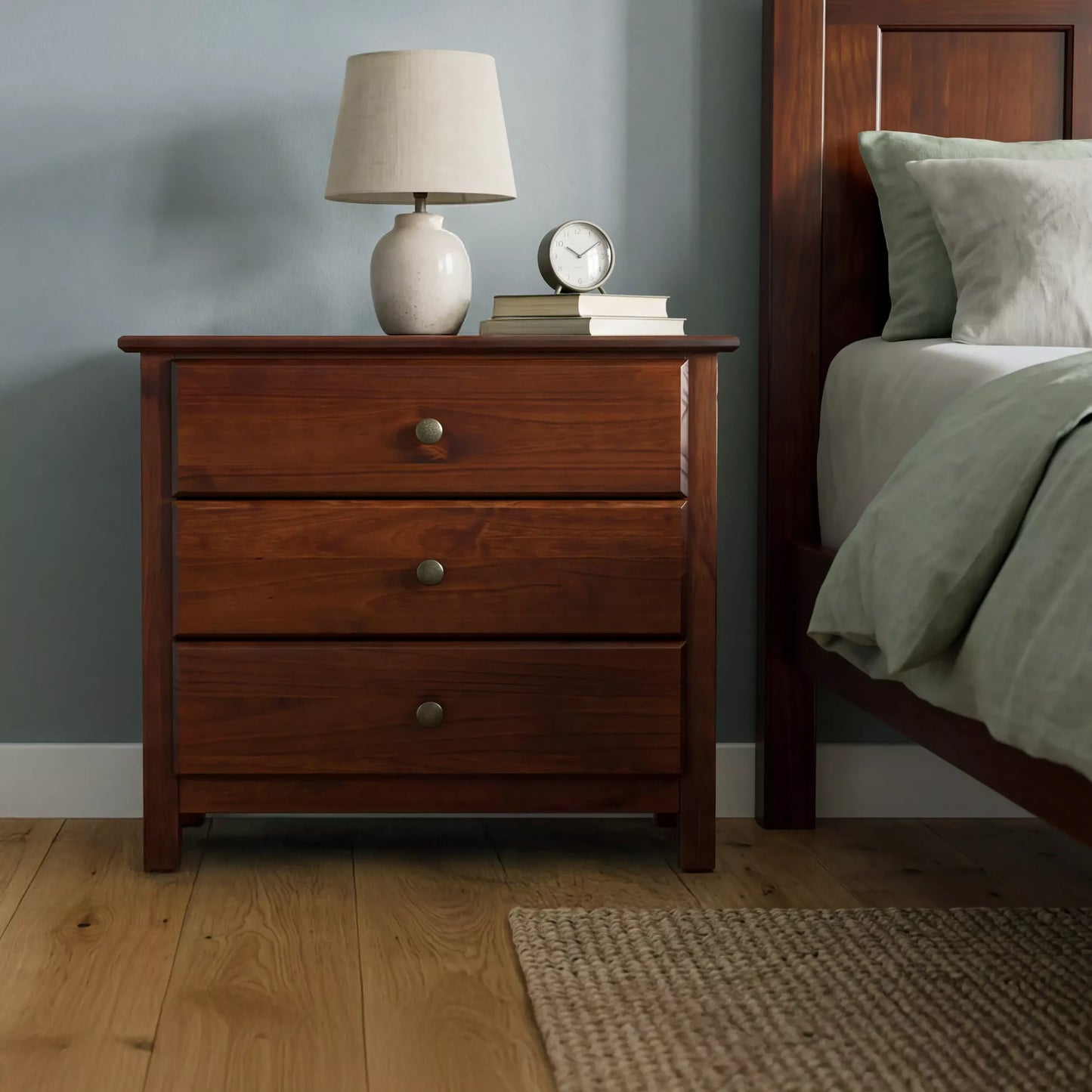 Shaker 3-Drawer Nightstand