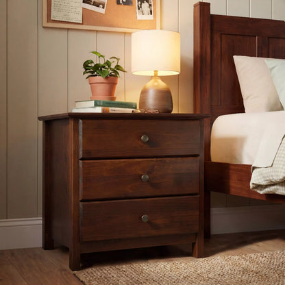 Shaker 3-Drawer Nightstand
