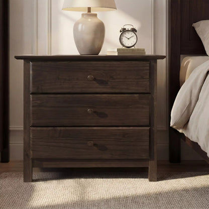 Shaker 3-Drawer Nightstand