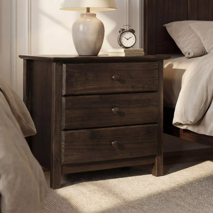 Shaker 3-Drawer Nightstand