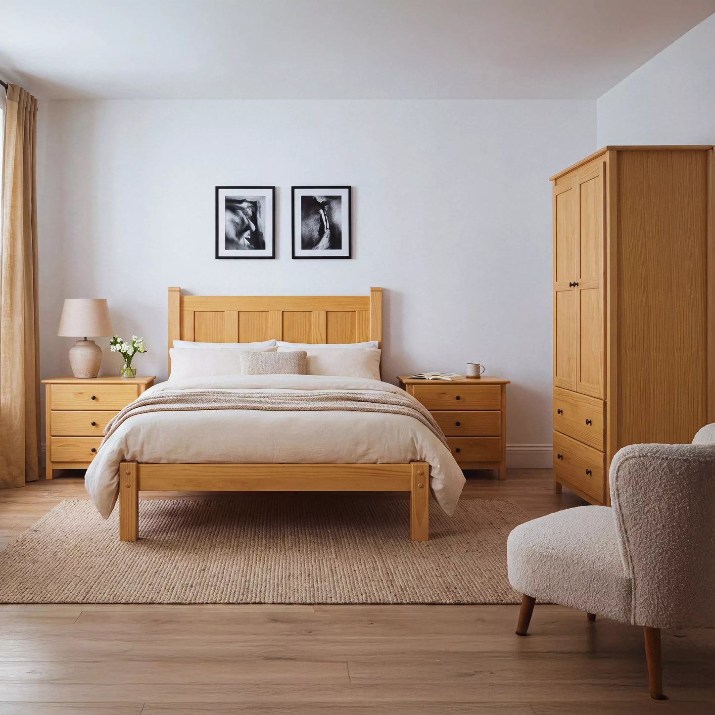 Shaker 3-Drawer Nightstand