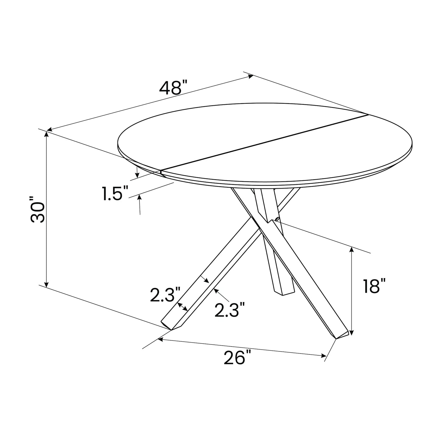 Cascais Round Dining Table