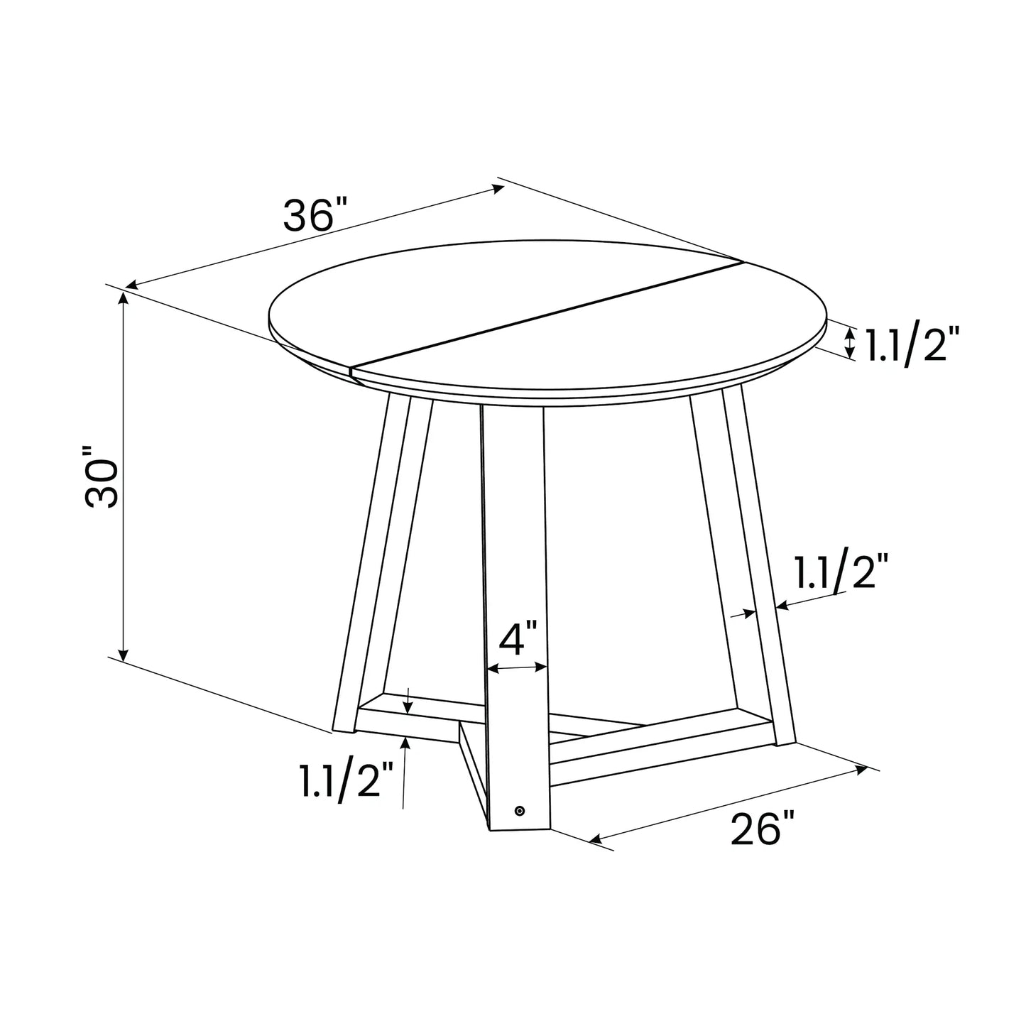 Cascais Round Dining Table