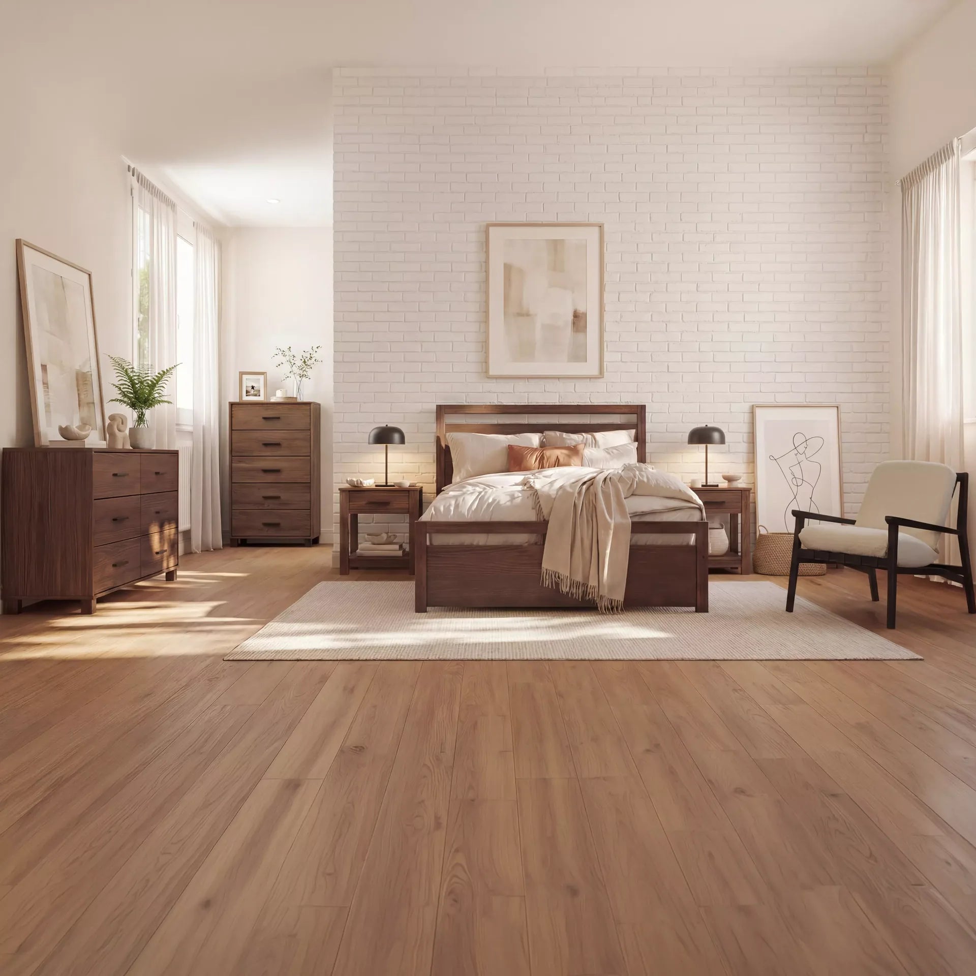 Bedroom set styled room