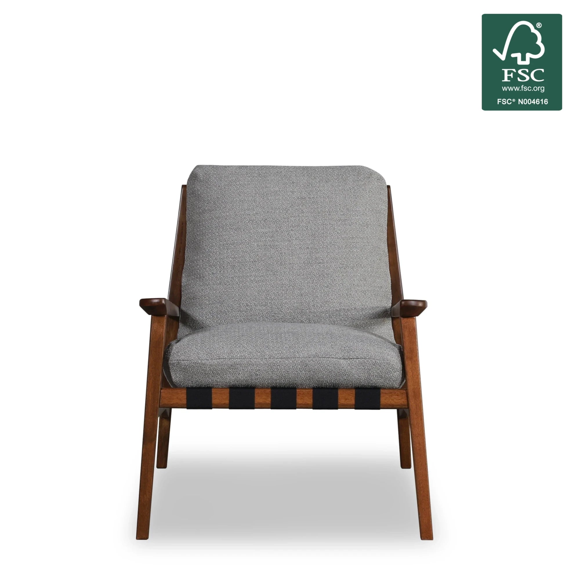 Mid Century Lounge Chair + Ottoman