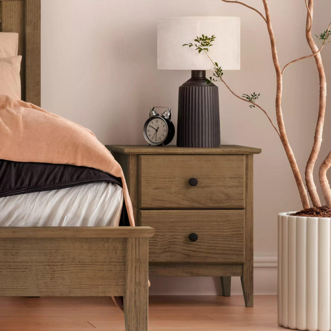 Greenport 2-Drawer Nightstand – Grain Wood Furniture