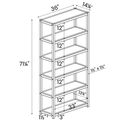 Greenport 72" Bookcase