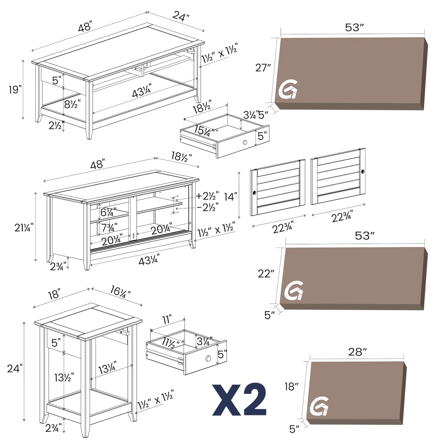 Greenport Living Room Bundle