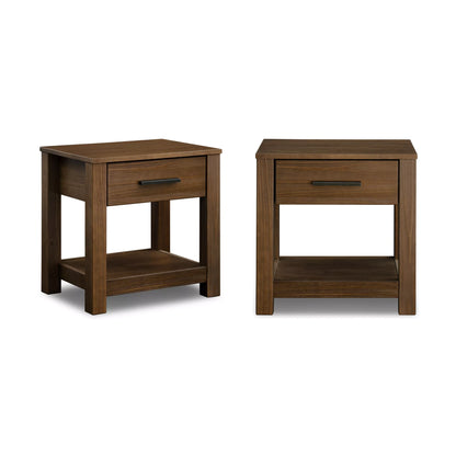 Loft One-Drawer Nightstand Set (Set of 2)