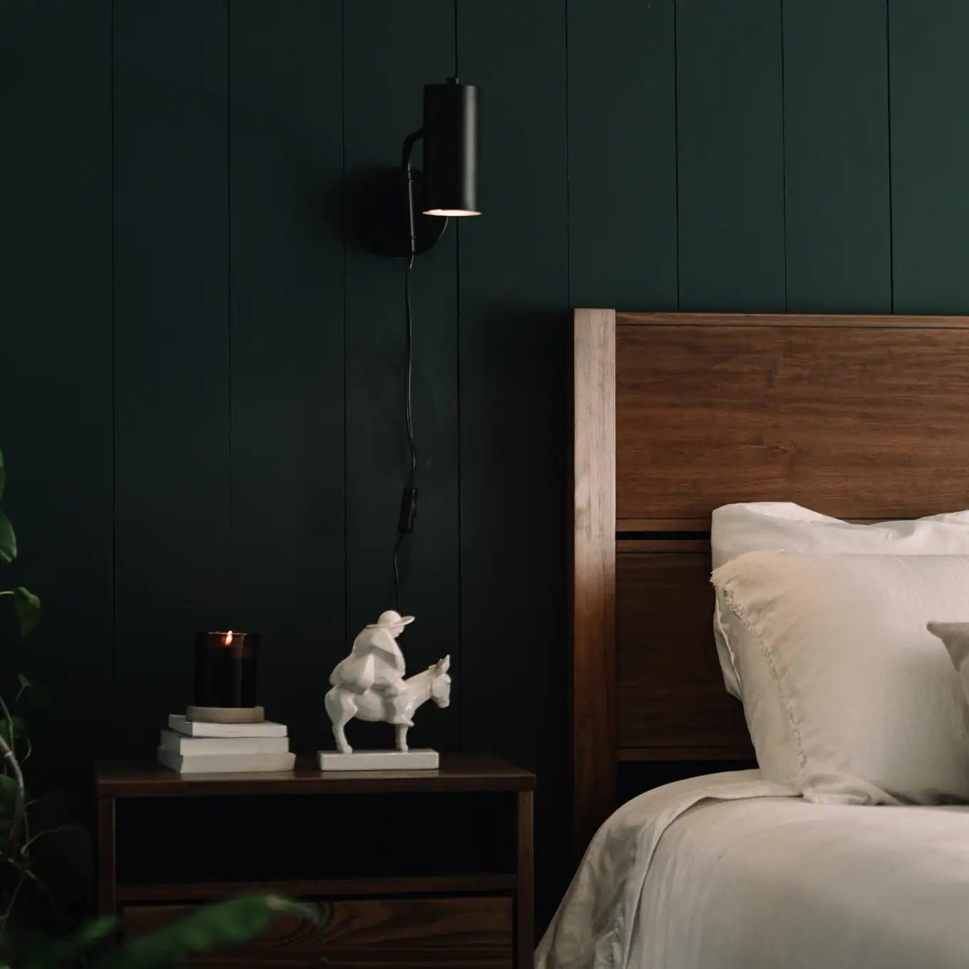 Mid Century Panel Bed